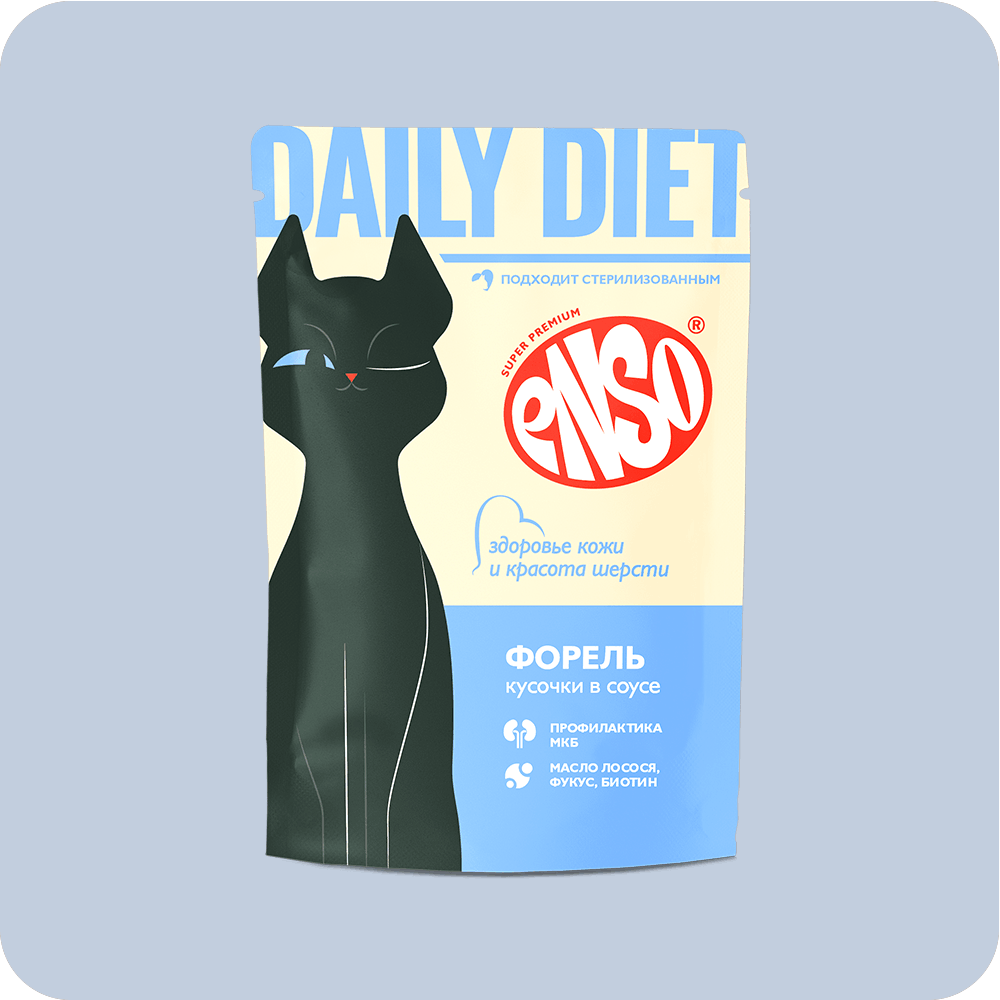 ENSO DAILY DIET кусочки в соусе с форелью