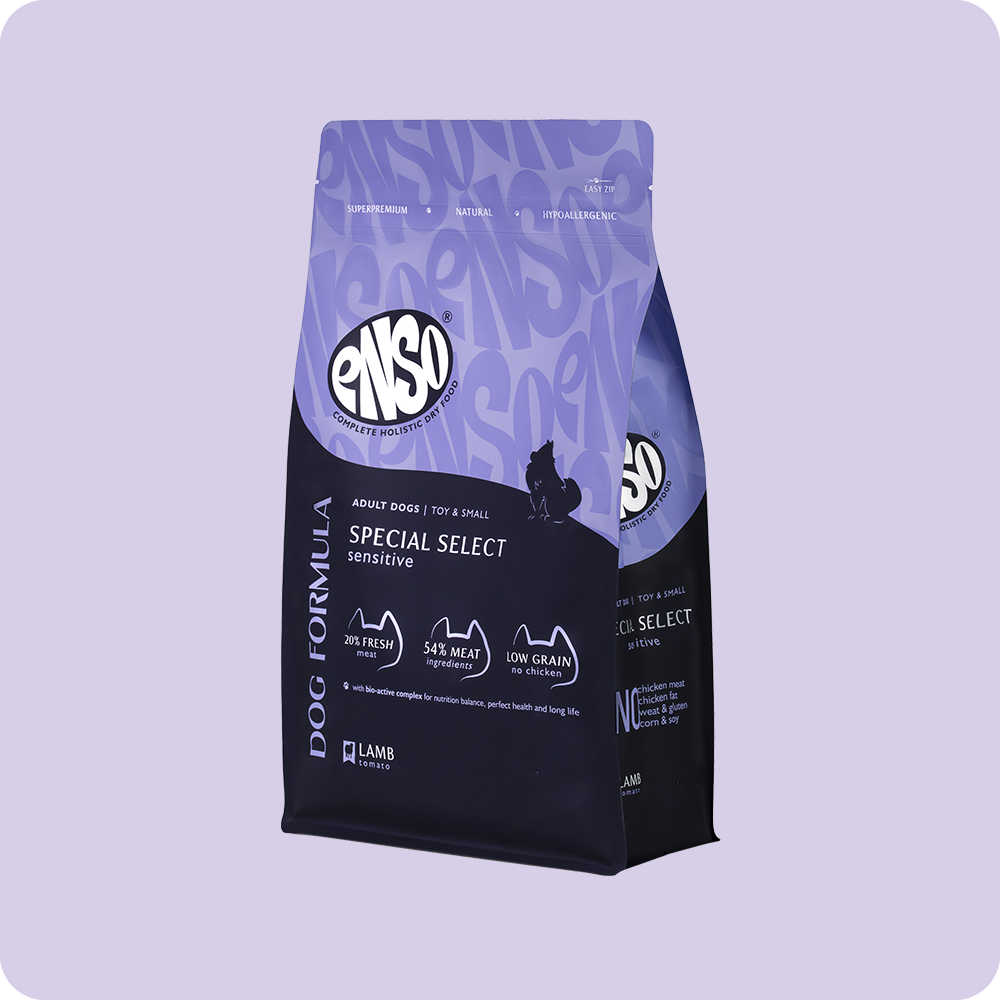 ENSO Dog Formula Special select сухой корм для собак мелких и миниатюрных пород со свежим ягненком
