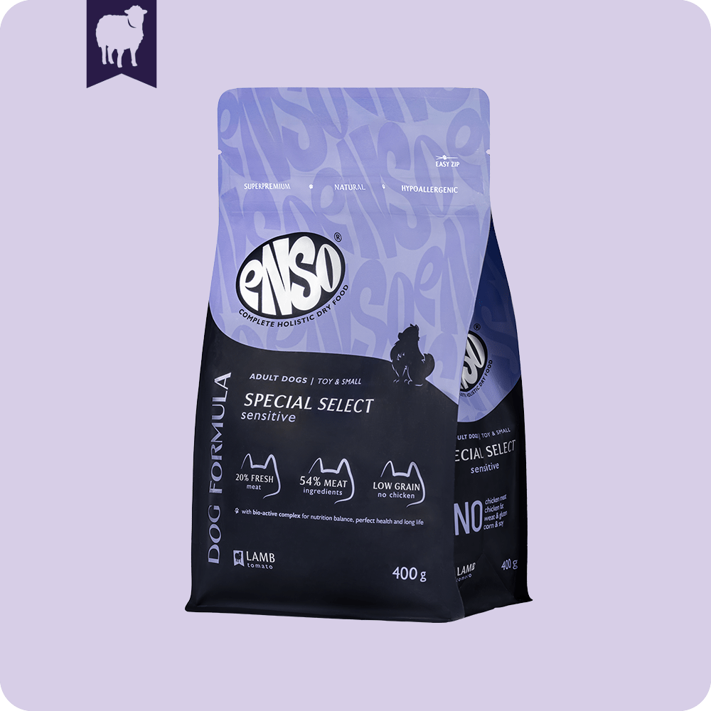 ENSO Dog Formula Special select сухой корм для собак мелких и миниатюрных пород со свежим ягненком