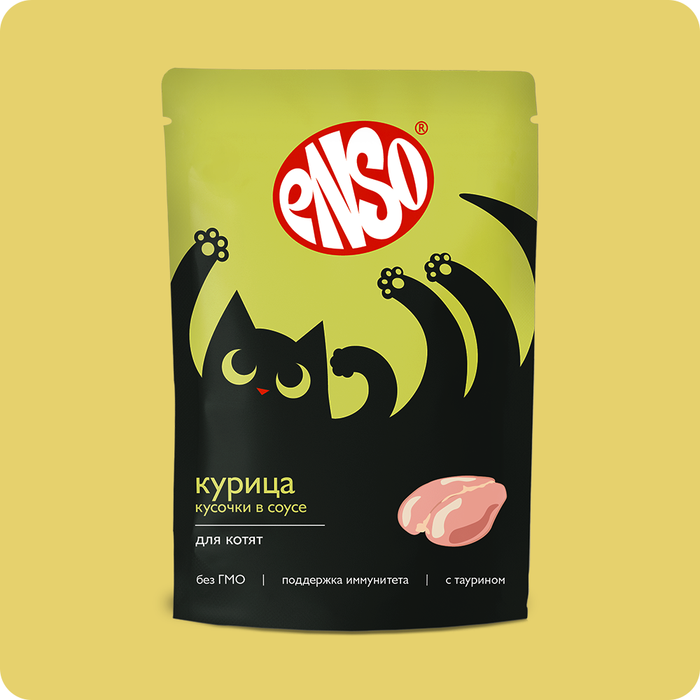 ENSO® кусочки в соусе с курицей для котят