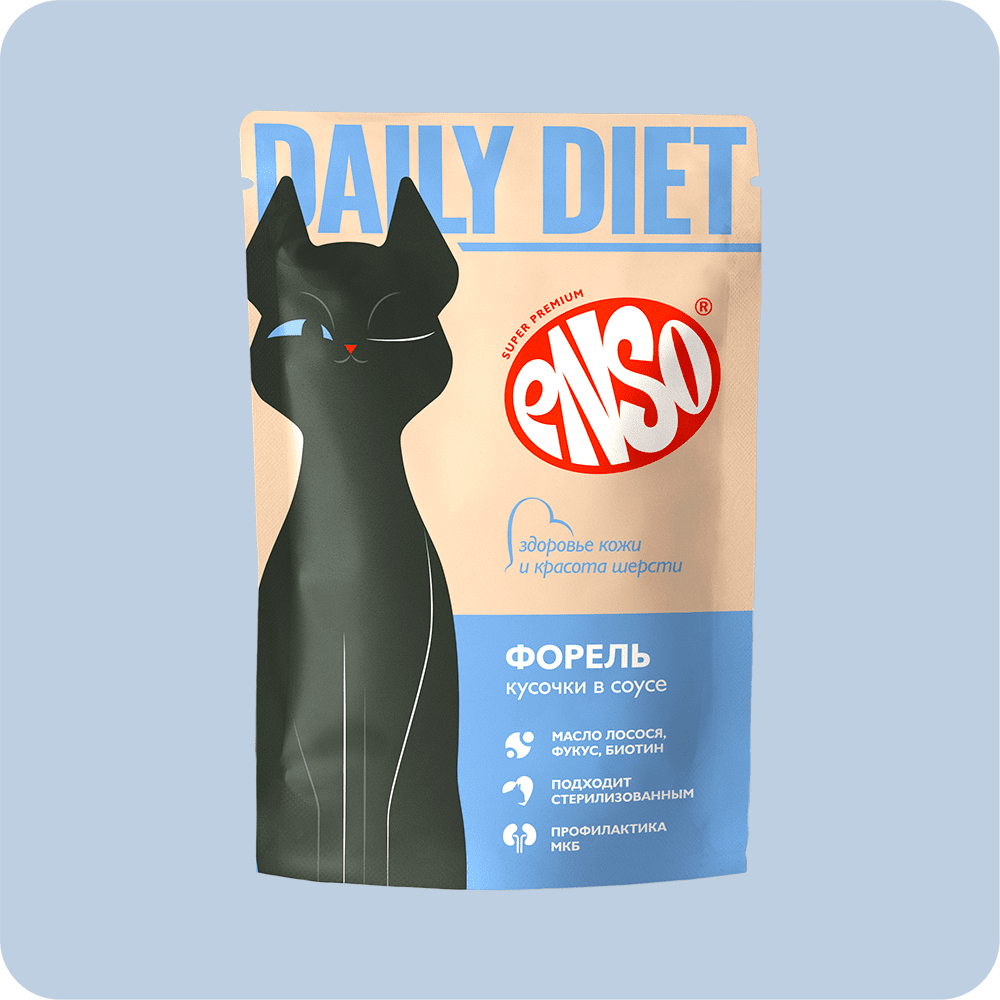 ENSO DAILY DIET кусочки в соусе с форелью