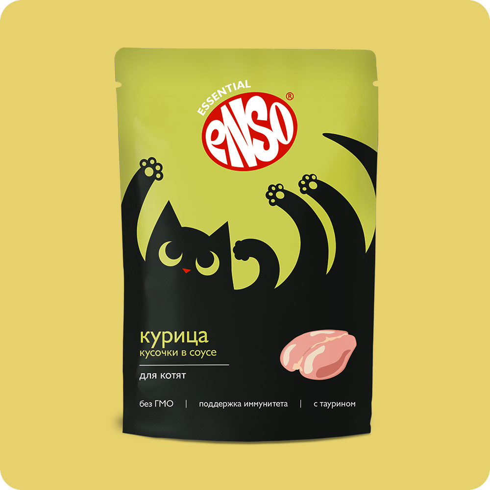 ENSO® кусочки в соусе с курицей для котят
