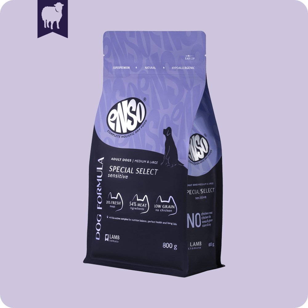 ENSO Dog Formula Special select сухой корм для собак средних и крупных пород со свежим ягненком