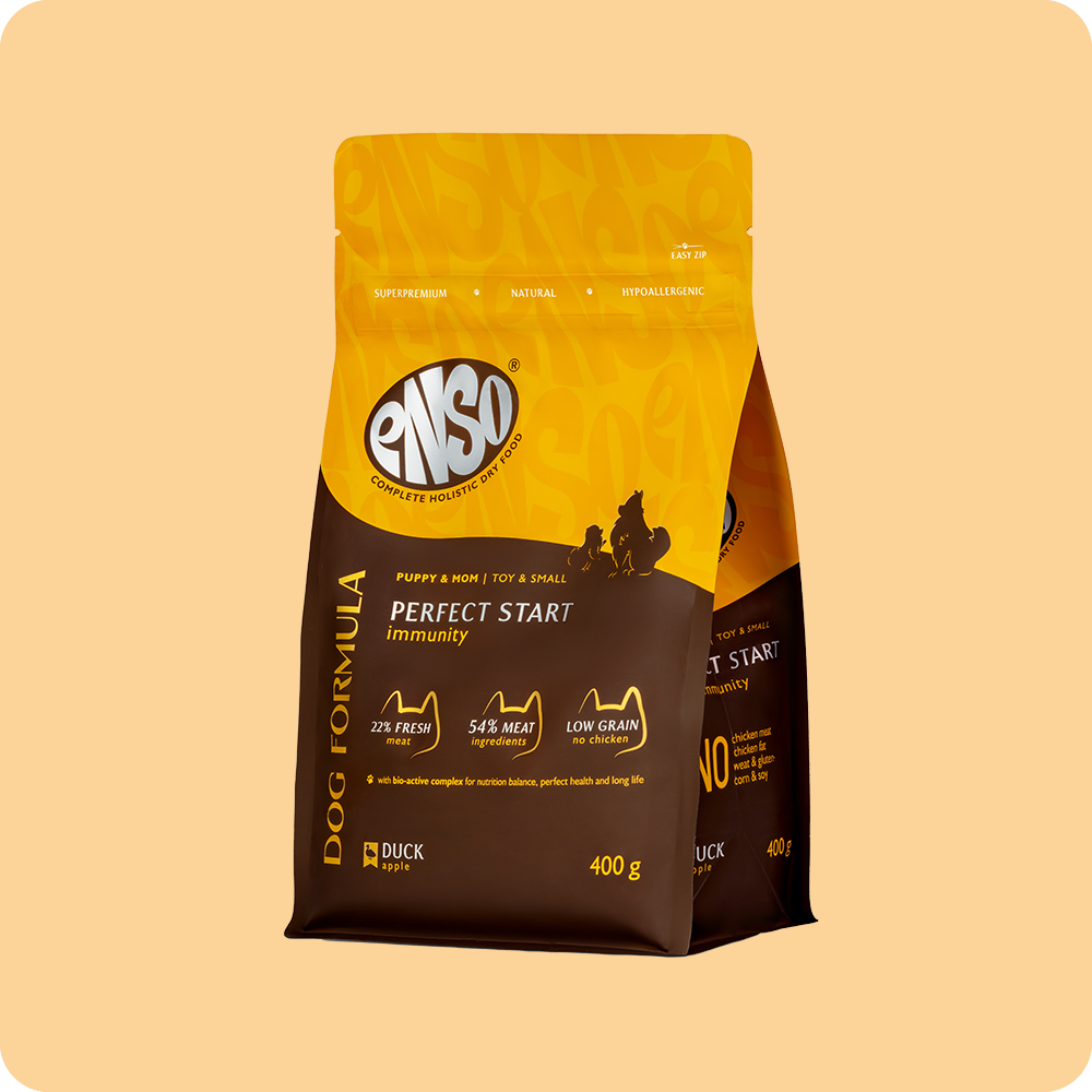 ENSO Dog Formula Perfect start сухой корм для щенков мелких и миниатюрных пород со свежей уткой