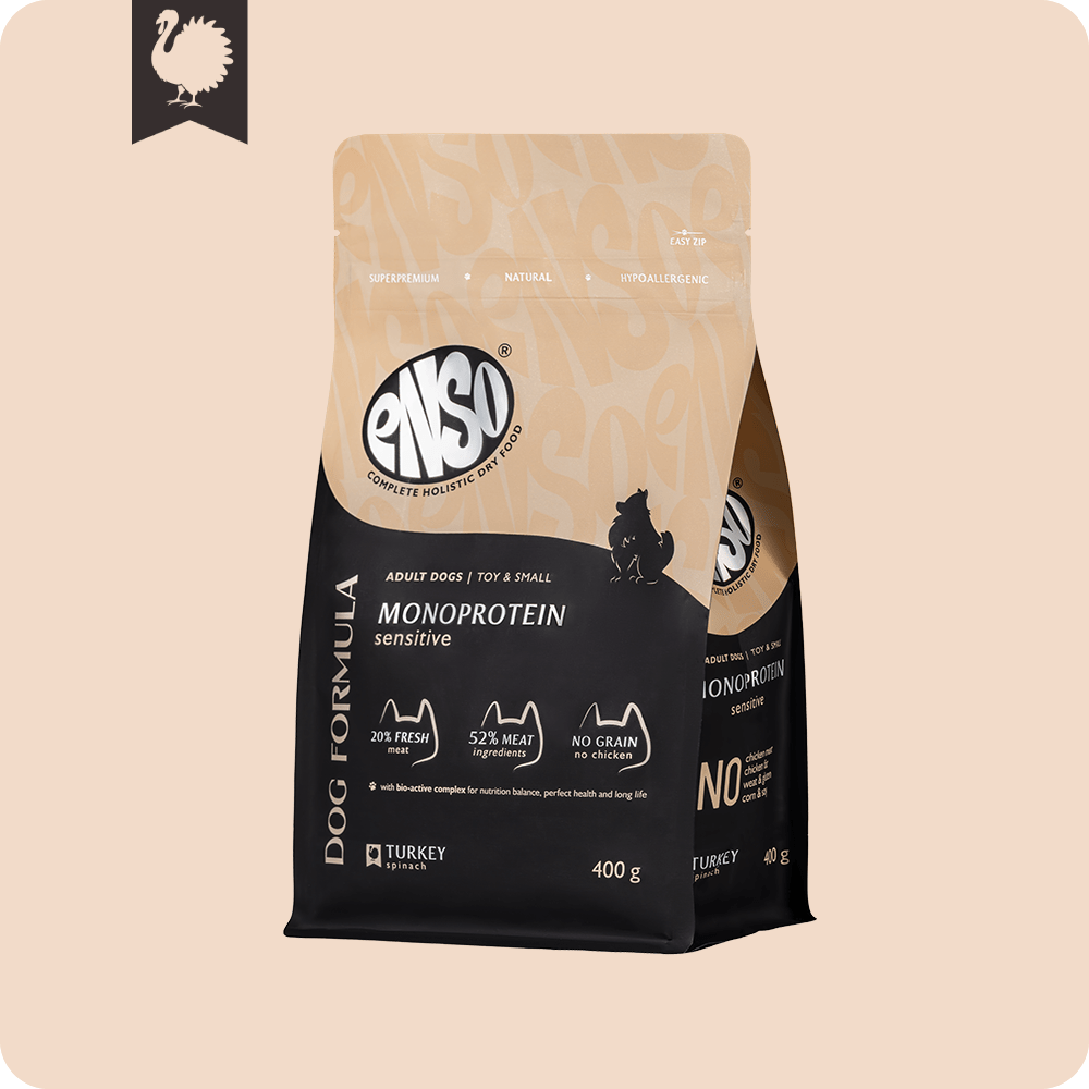 ENSO Dog Formula Monoprotein сухой корм для собак мелких со свежей индейкой