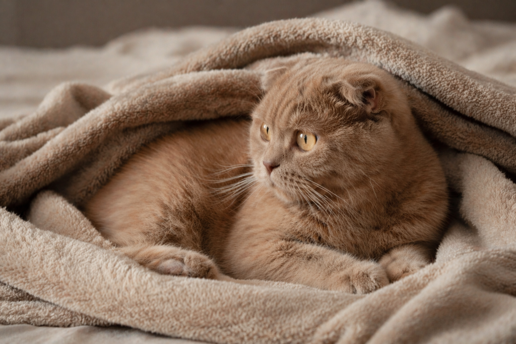 Шотландская кошка окраса циамон